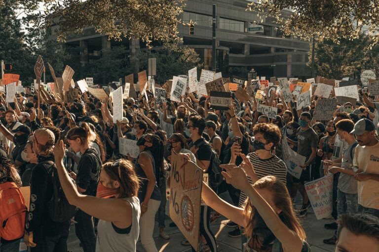 A black lives matter demonstration