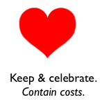 red heart showing "keep and contain cost"