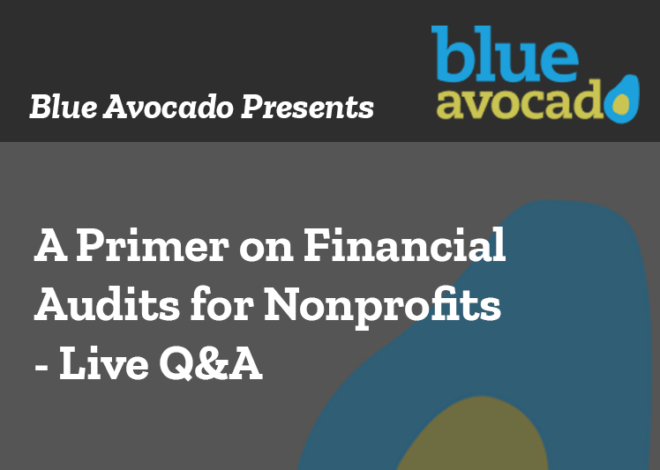 A Primer on Financial Audits for Nonprofits  – Live Q&A