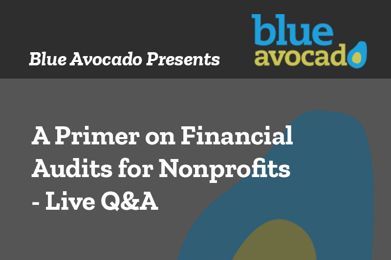 A Primer on Financial Audits for Nonprofits  – Live Q&A