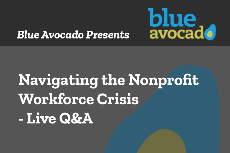 navigating nonprofit workforce crisis webinar