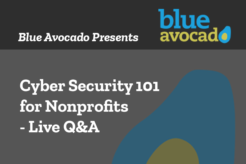 cybersecurity webinar for nonprofits