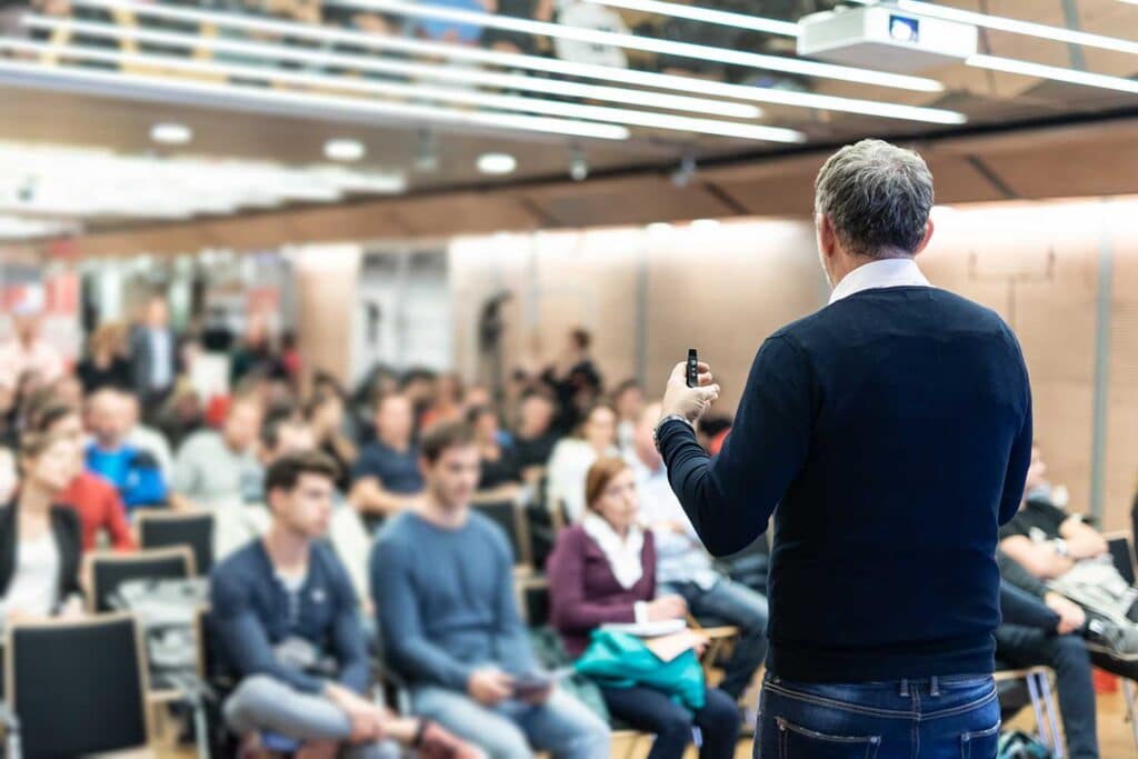 professor teaching a class